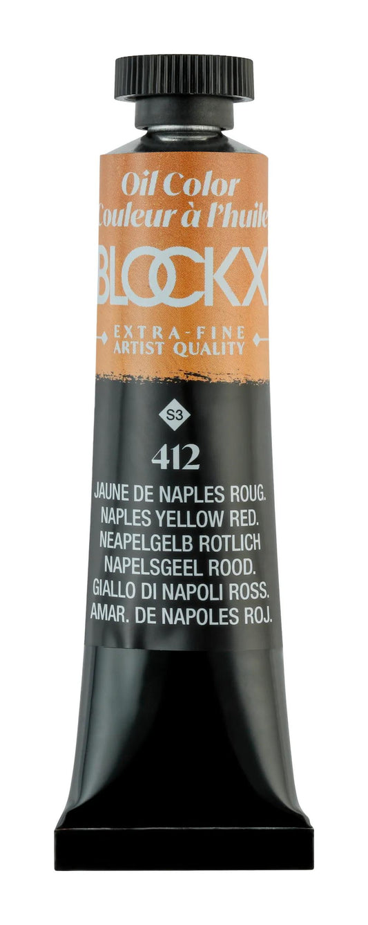 Extra-fine oil paint tube 20ml - Reddish Naples yellow 412 (Pack x3)