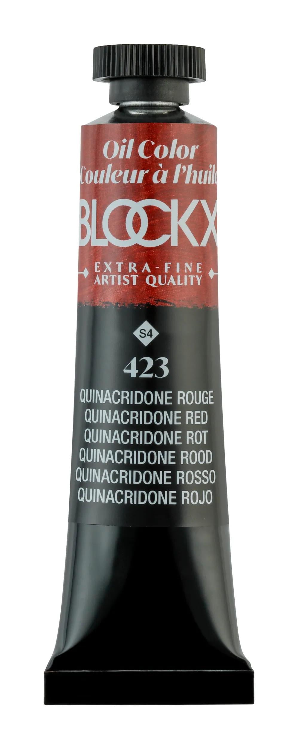 Extra-fine oil paint tube 20ml - Quinacridone red 423