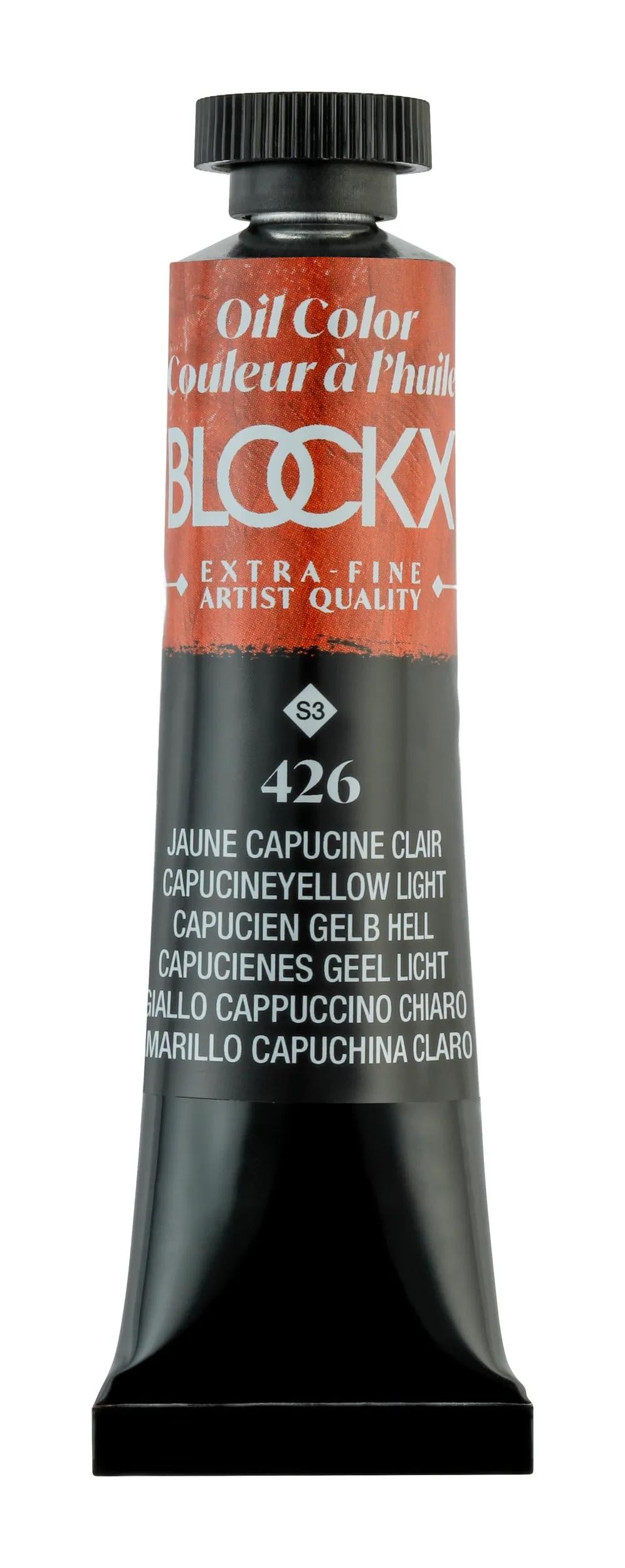 Extra-fine oil paint tube 20ml - Light capucin yellow 426 (Pack x3)