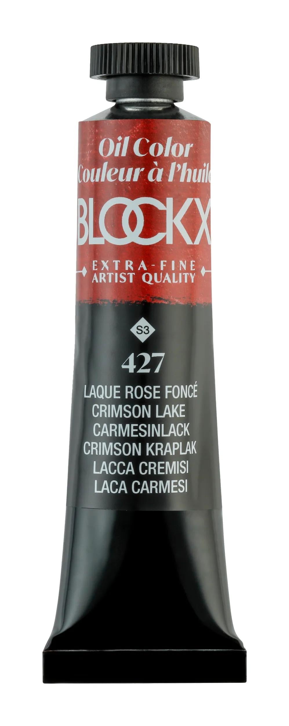 Extra-fine oil paint tube 20ml - Dark pink lacquer 427 (Pack x3)
