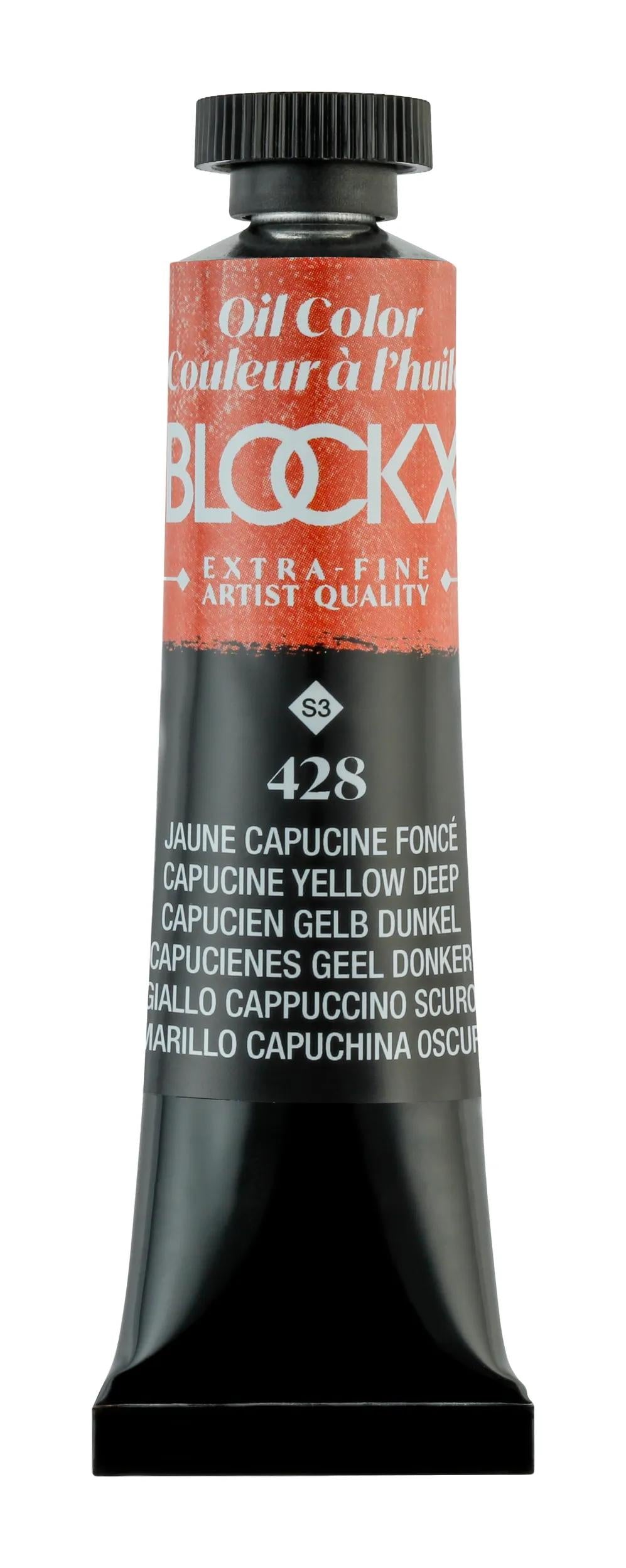 Extra-fine oil paint tube 20ml - Dark yellow capucine 428 (Pack x3)