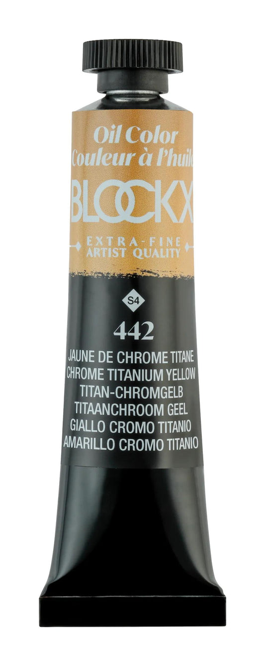 Extra-fine oil paint tube 20ml - Titanium chrome yellow 442