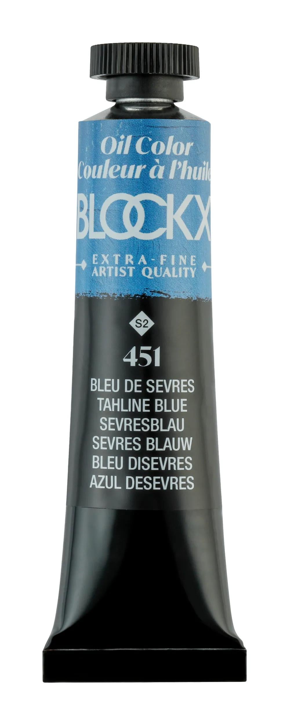 Extra-fine oil paint tube 20ml - Blue Sèvres 451 (Pack x3)