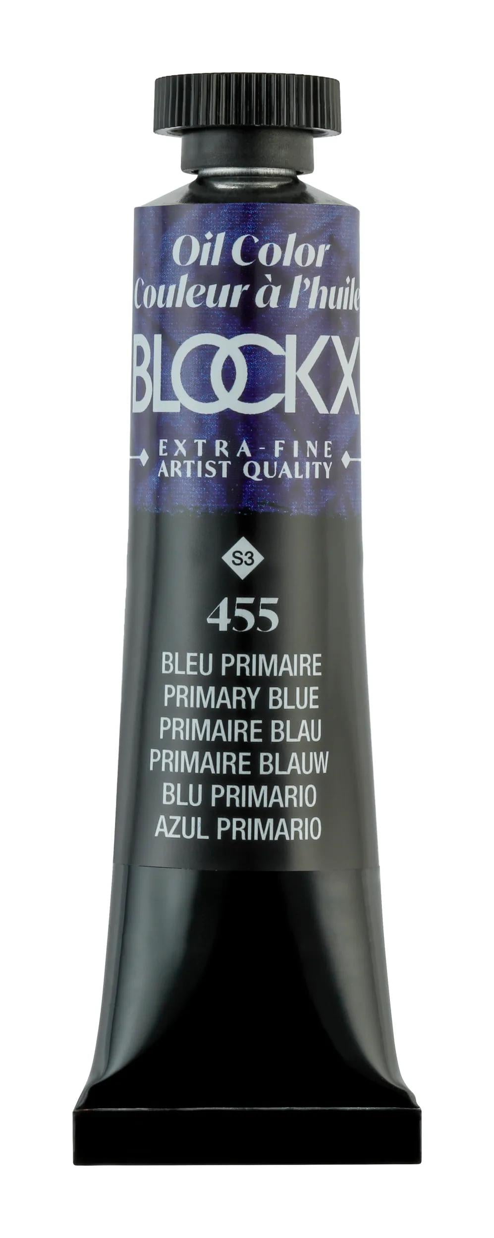 Extra-fine oil paint tube 20ml - Primary Blue 455 (Pack x3)
