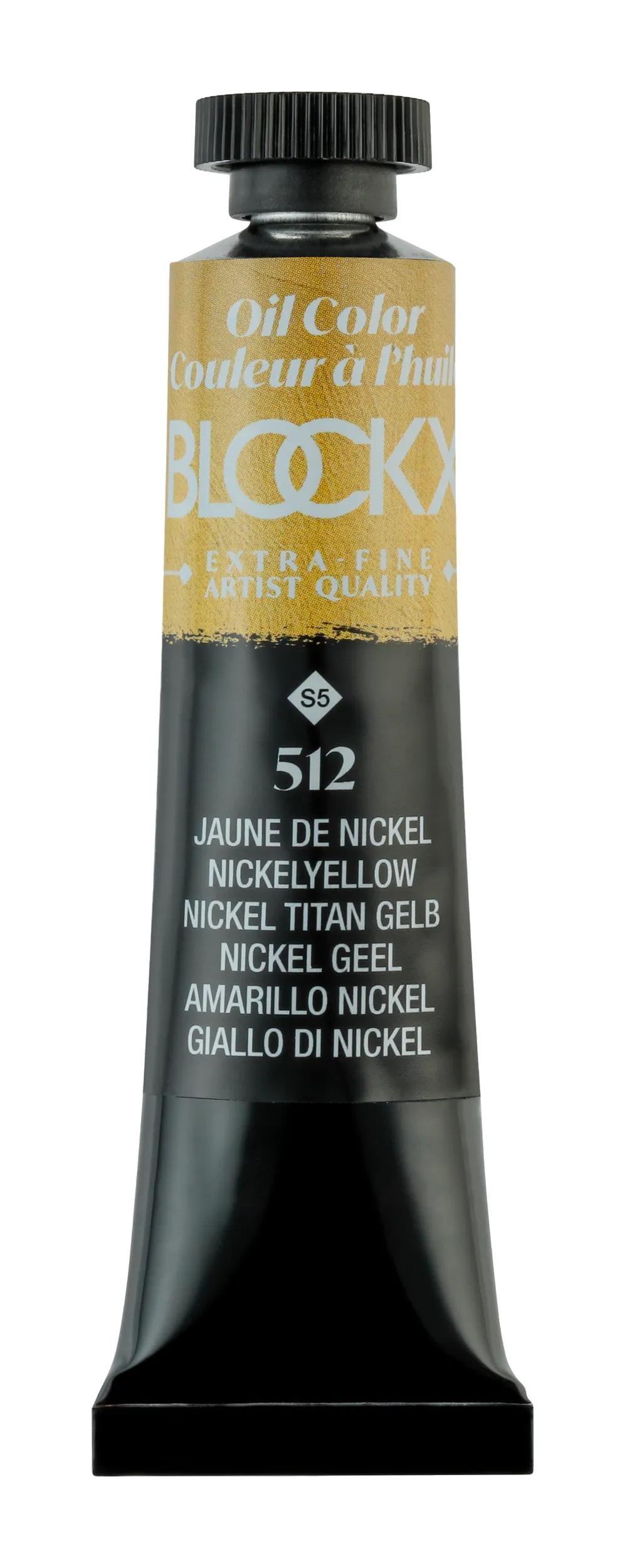 Extra-fine oil paint tube 20ml - Nickel yellow 512