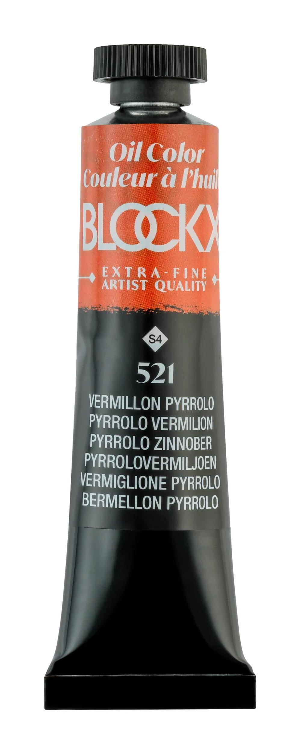 Extra-fine oil paint tube 20ml - Vermillon pyrrolo 521