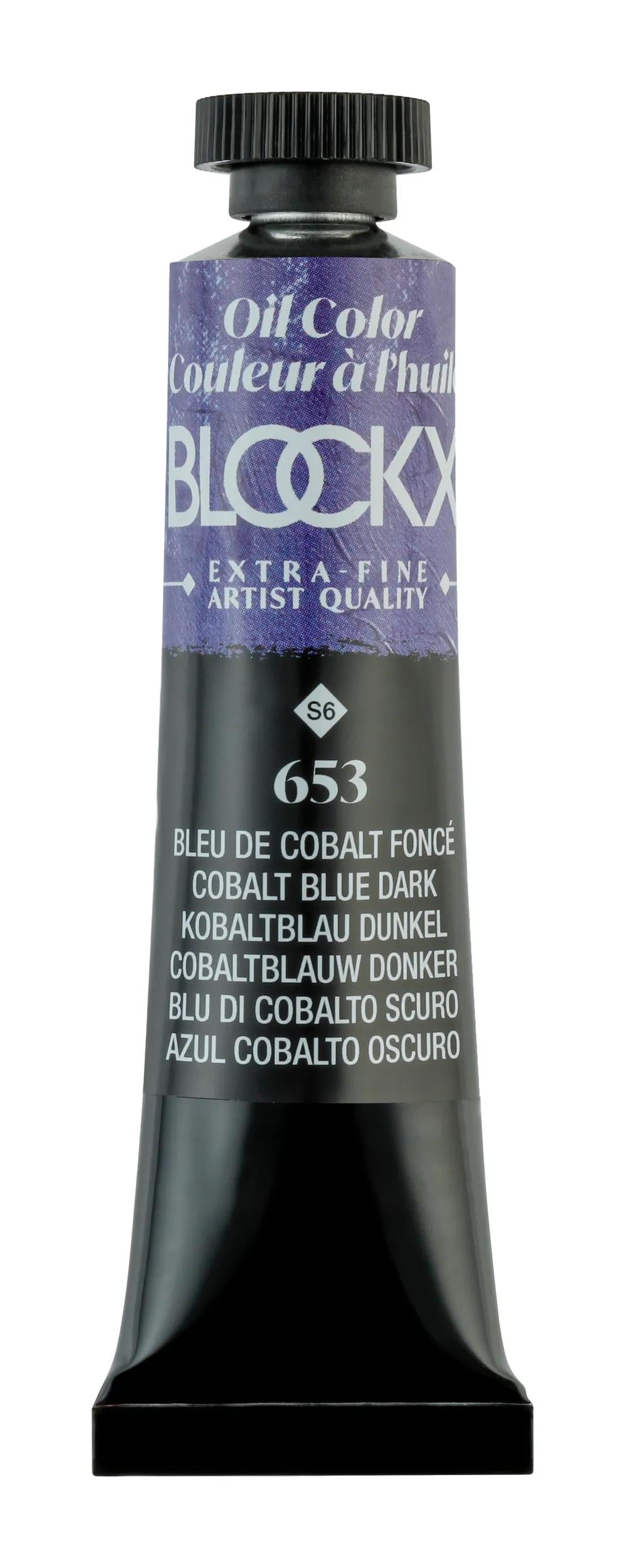 Extra-fine oil paint tube 20ml - Dark cobalt blue 653