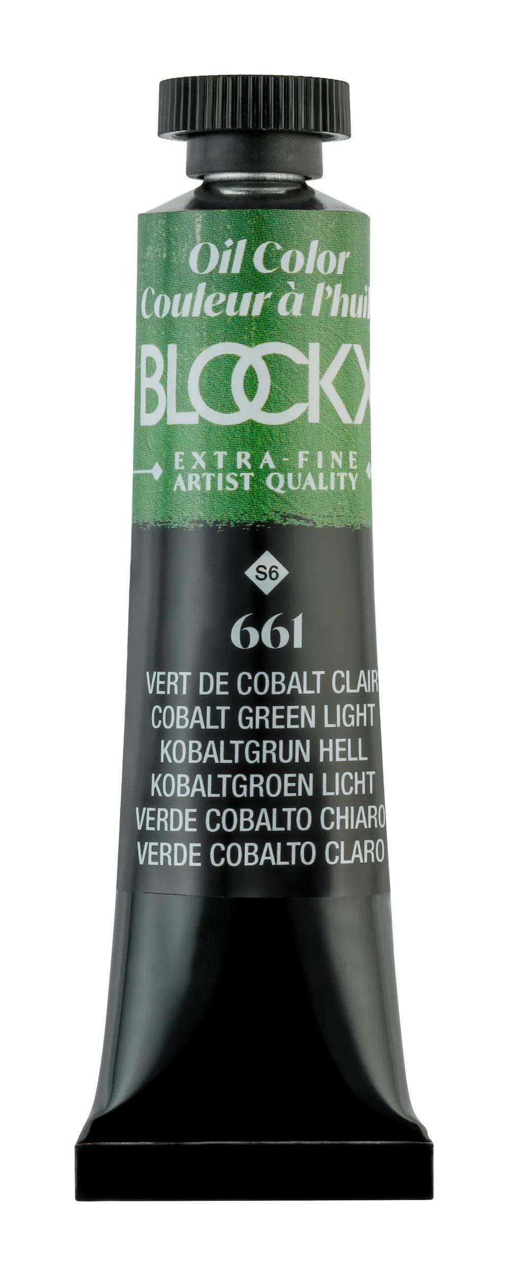 Extra-fine oil paint tube 20ml - Light cobalt green 661