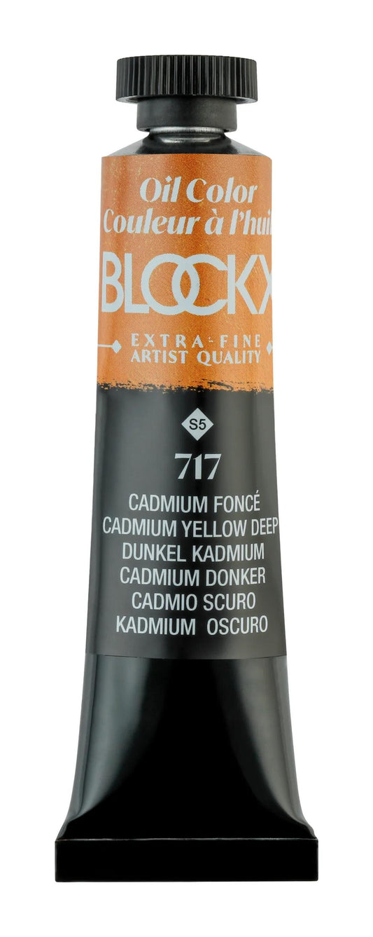 Extra-fine oil paint tube 20ml - Dark yellow Cadmium 717