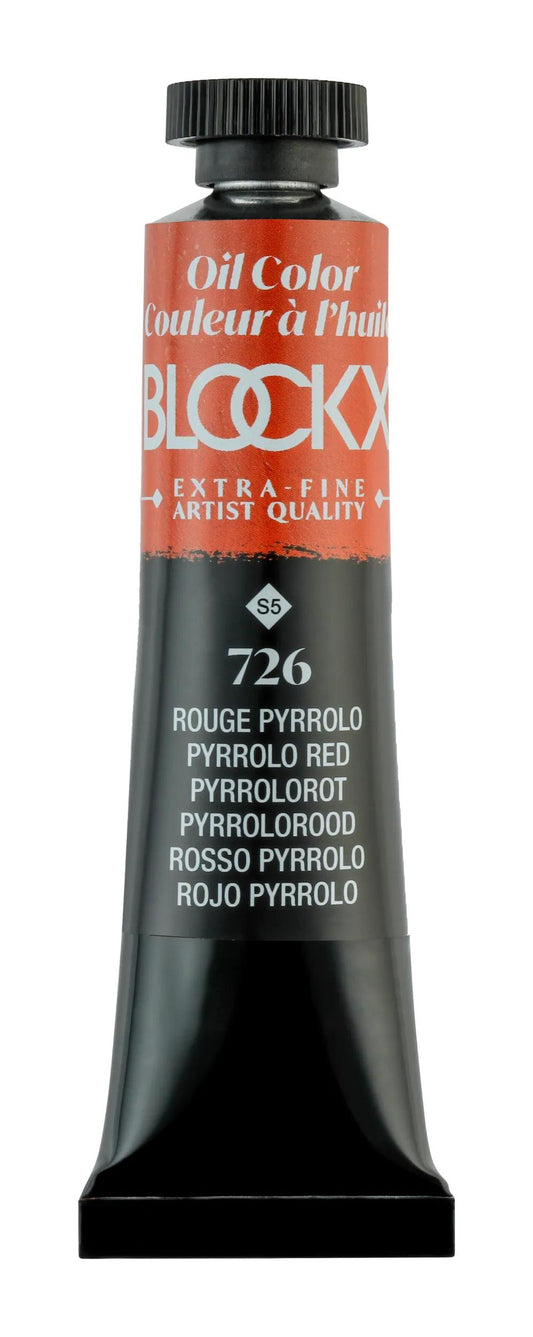 Extra-fine oil paint tube 20ml - Red pyrrolo 726