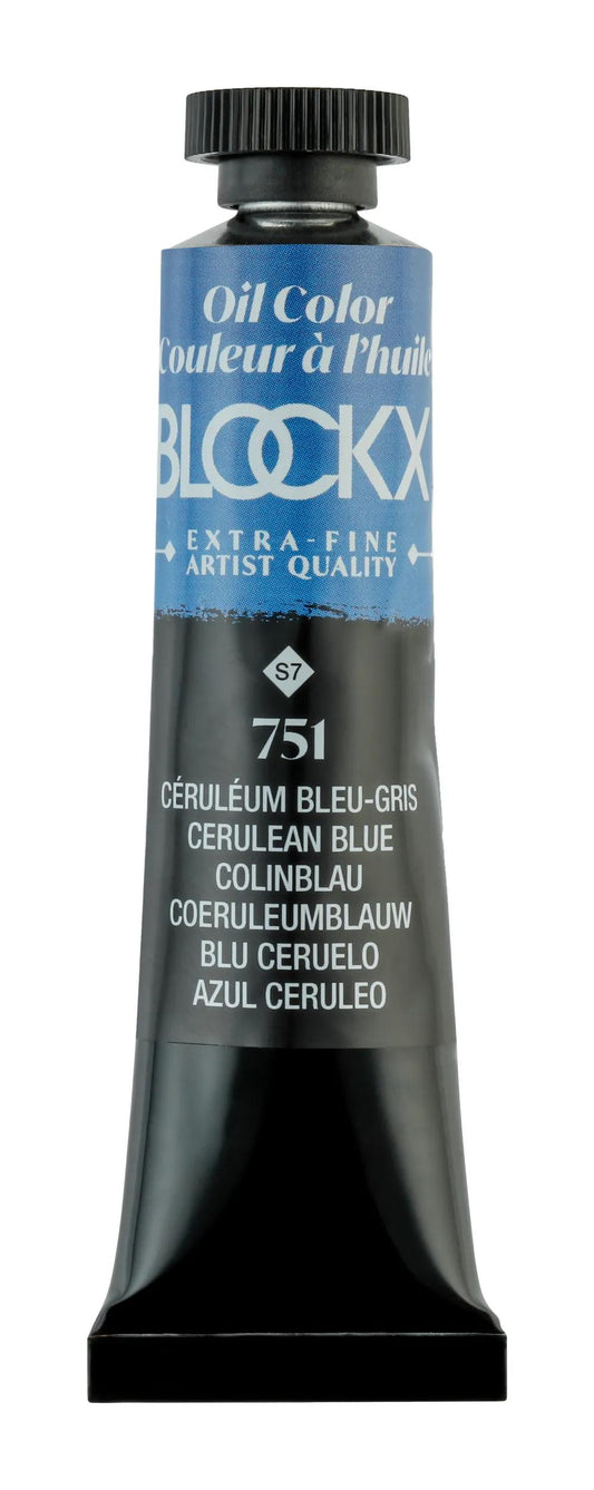 Extra-fine oil paint tube 20ml - Blue-grey ceruleum 751