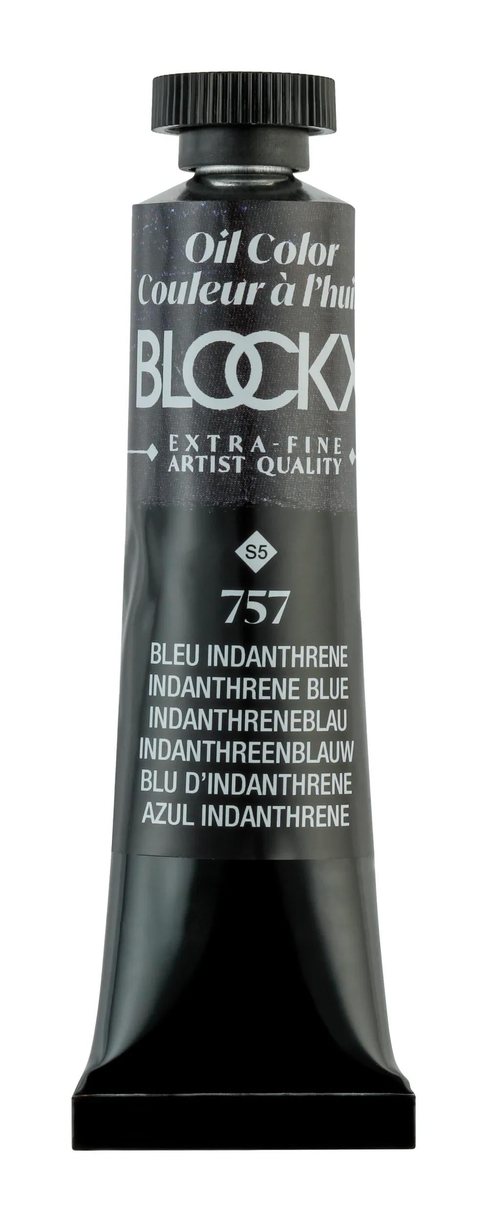 Extra-fine oil paint tube 20ml - Indanthrene blue 757