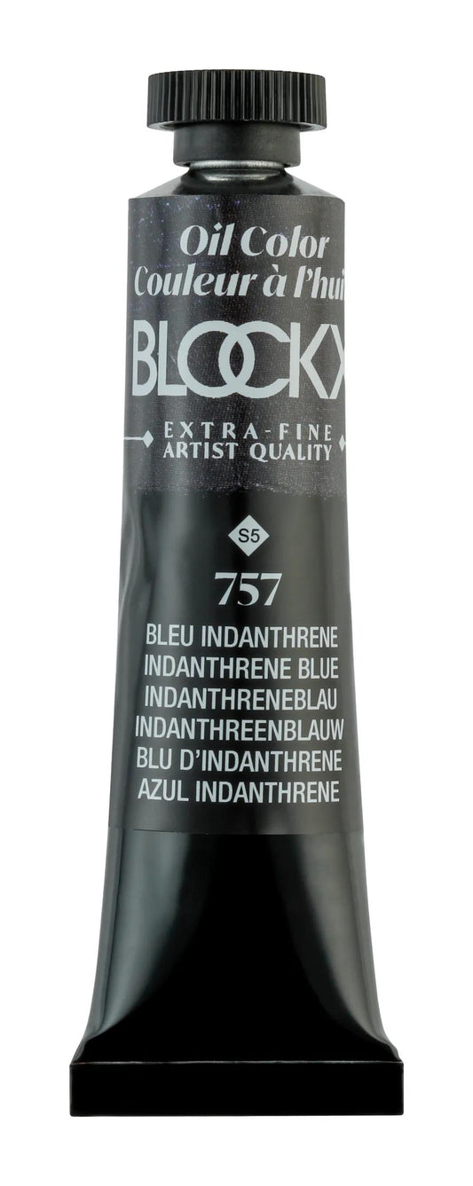 Extra-fine oil paint tube 20ml - Indanthrene blue 757