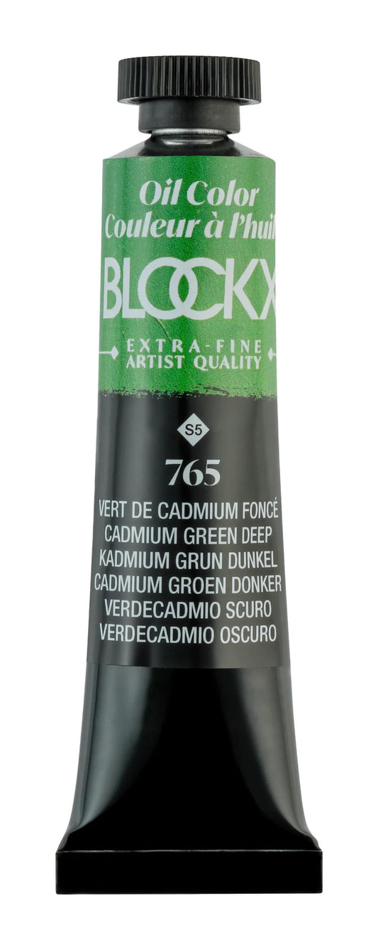 Extra-fine oil paint tube 20ml - Dark cadmium green 765