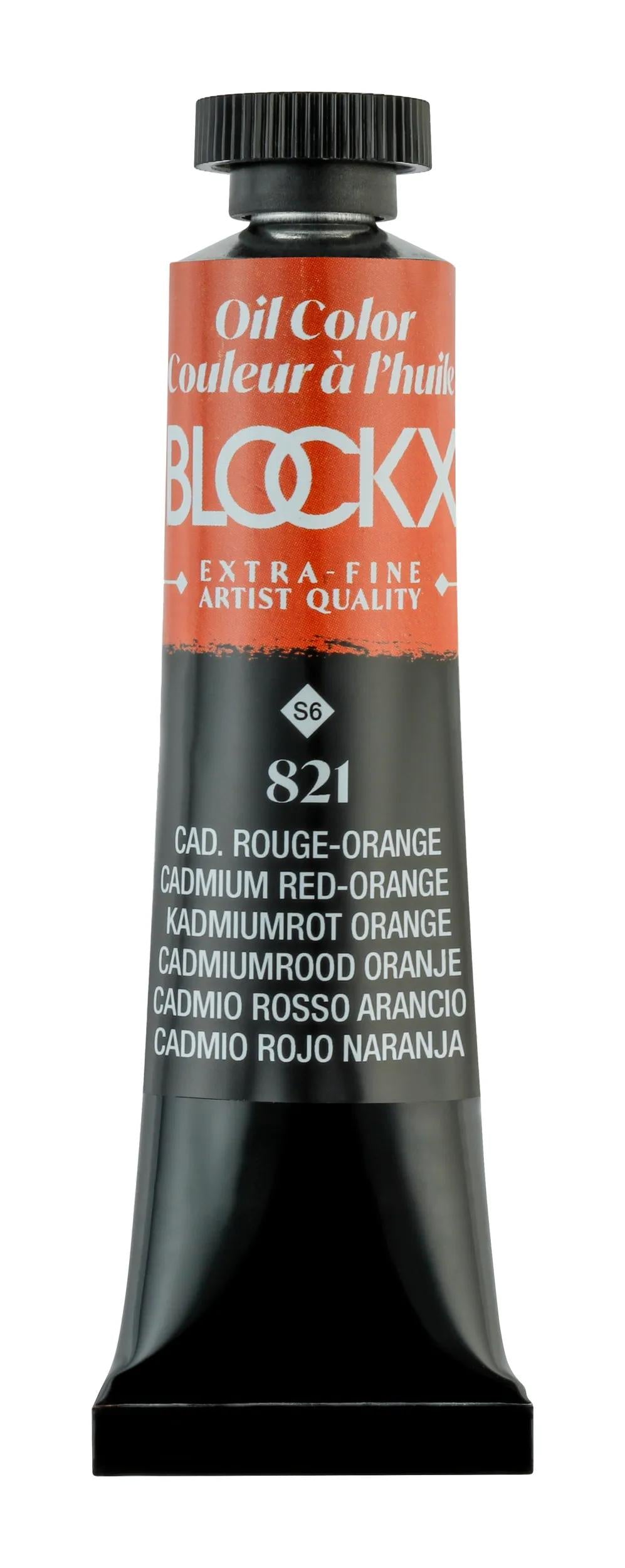 Extra-fine oil paint tube 20ml - Red-orange Cadmium 821