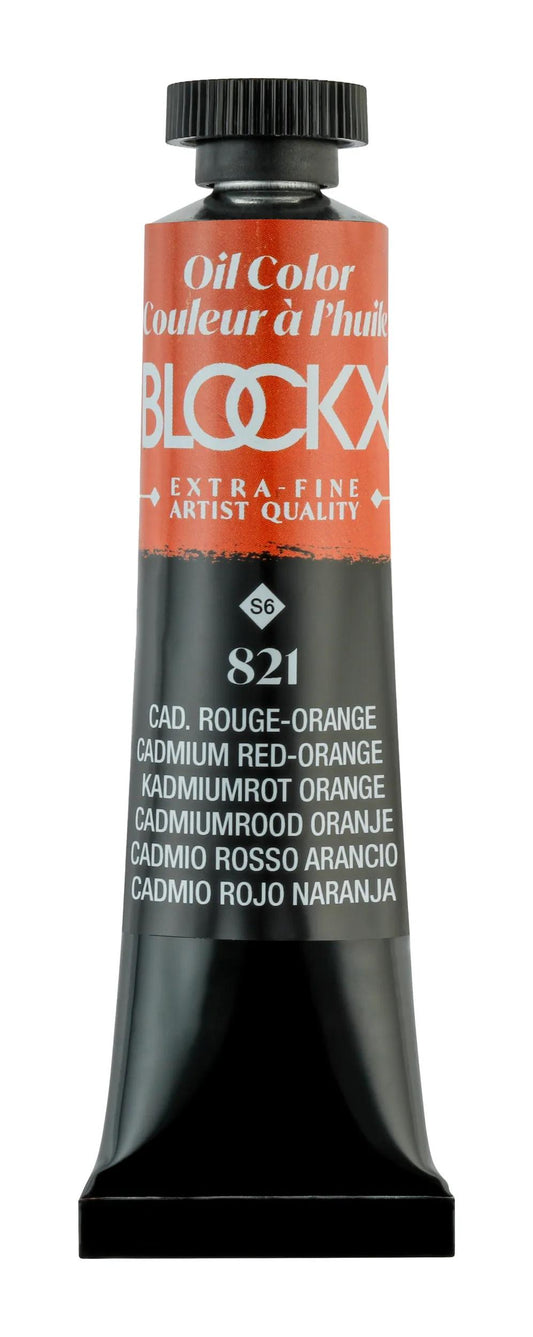 Extra-fine oil paint tube 20ml - Red-orange Cadmium 821