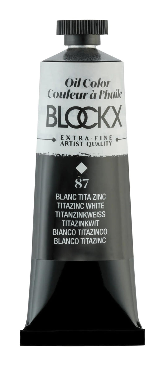Extrafeine Öllackröhre 35ml - Weißes Titan Zink (Paket x3)