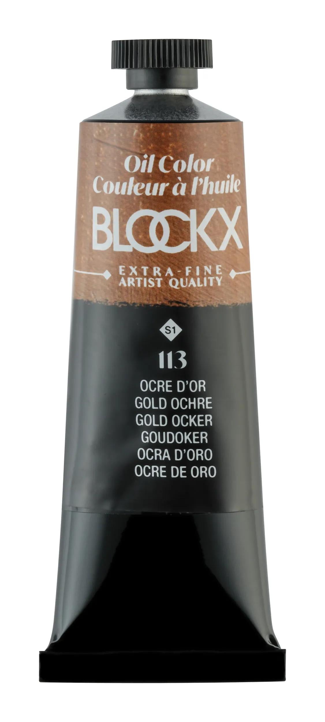 Extra feine Ölfarbe Tube 35ml - Gold Ocker (Paket x3)