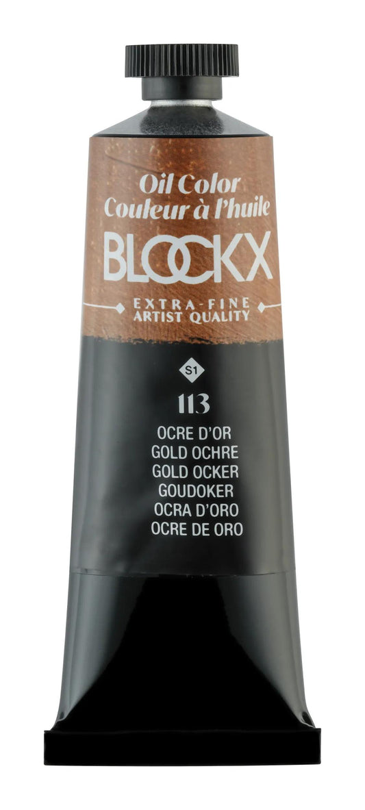 Extra feine Ölfarbe Tube 35ml - Gold Ocker (Paket x3)