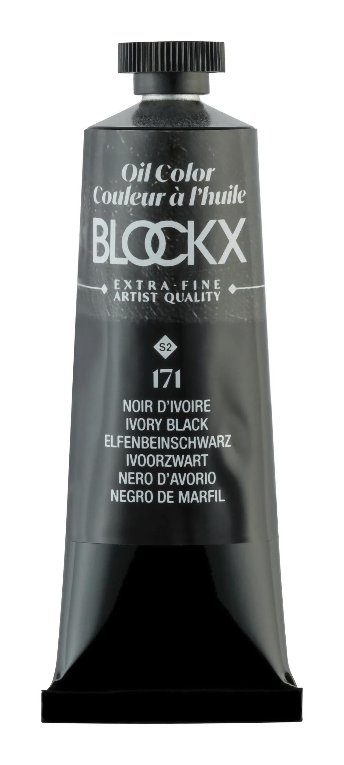 Extra-fine oil paint tube 35ml - Ivory black 171 (Pack x3)