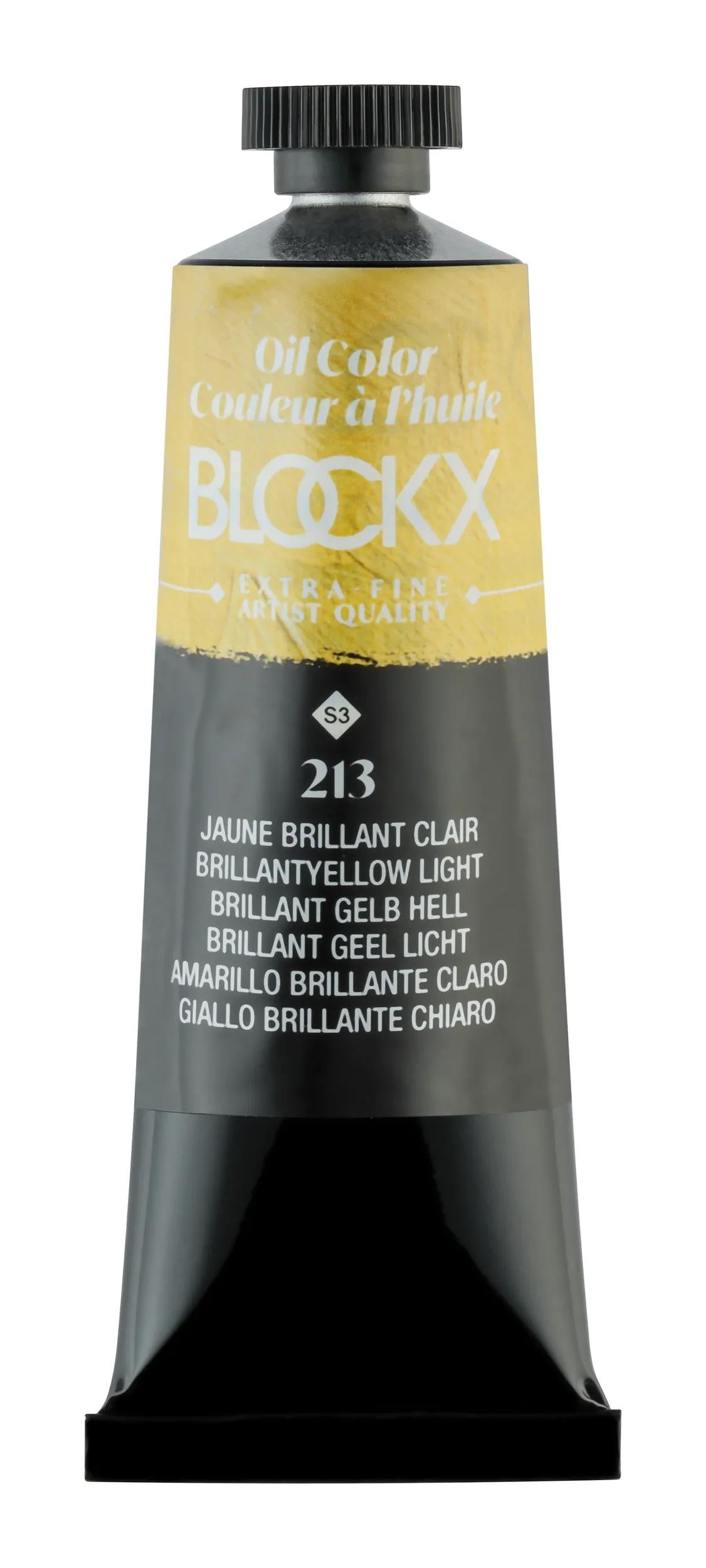 Extrafeine Öllackröhre 35ml - Licht glänzend gelb (Paket x3)