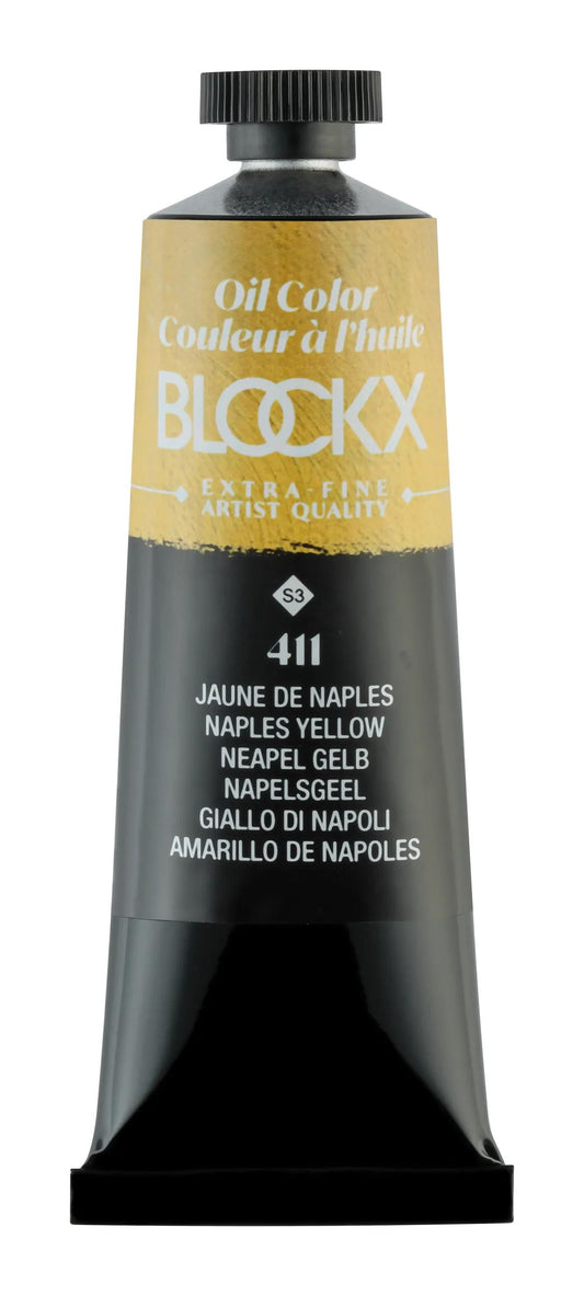 Extra-fine oil paint tube 35ml - Yellow from Naples 411 (Pack x3)