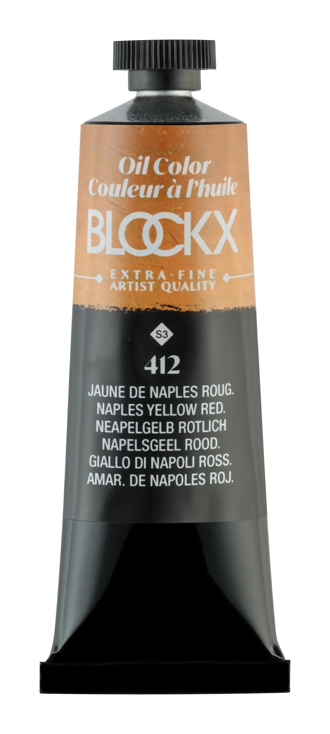 Extrafeine Öllackröhre 35ml - Reddish Neapel gelb (Paket x3)