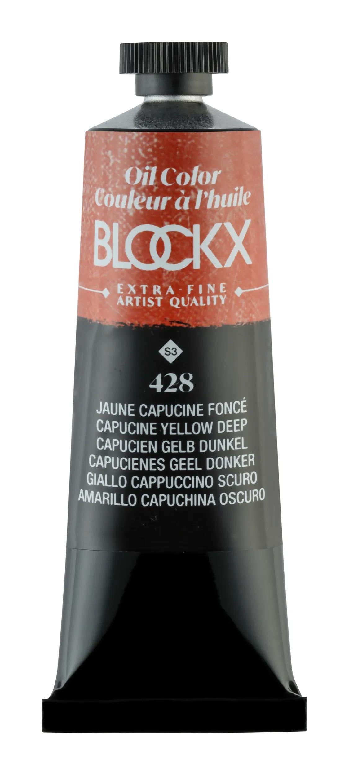 Extrafeine Öllackröhre 35ml - Dunkelgelb Kapuziner (Paket x3)