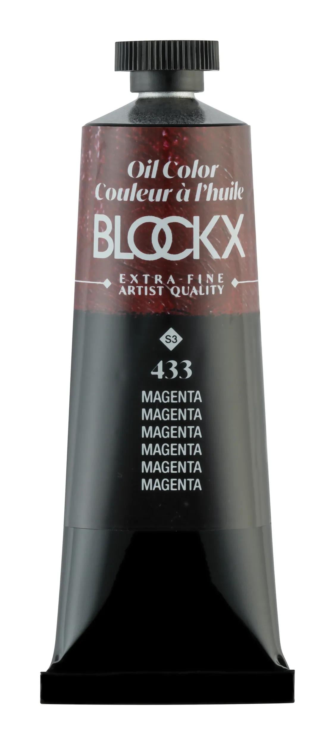 Extra-fine oil paint tube 35ml - Magenta 433 (Pack x3)
