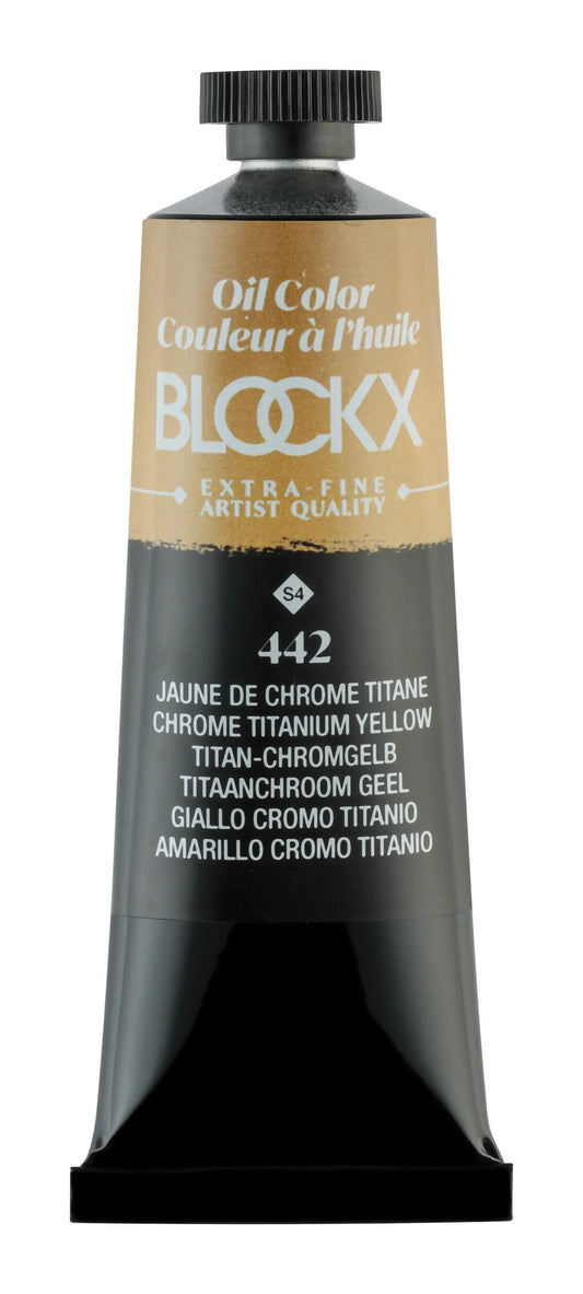Extra-fine oil paint tube 35ml - Titanium chrome yellow 442