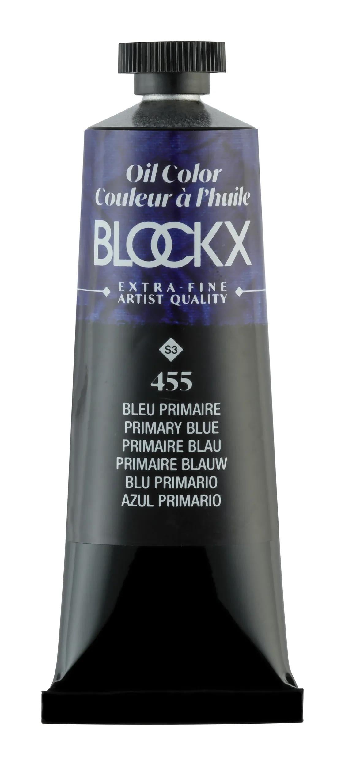 Extra-fine oil paint tube 35ml - Primary Blue (Lot x3)