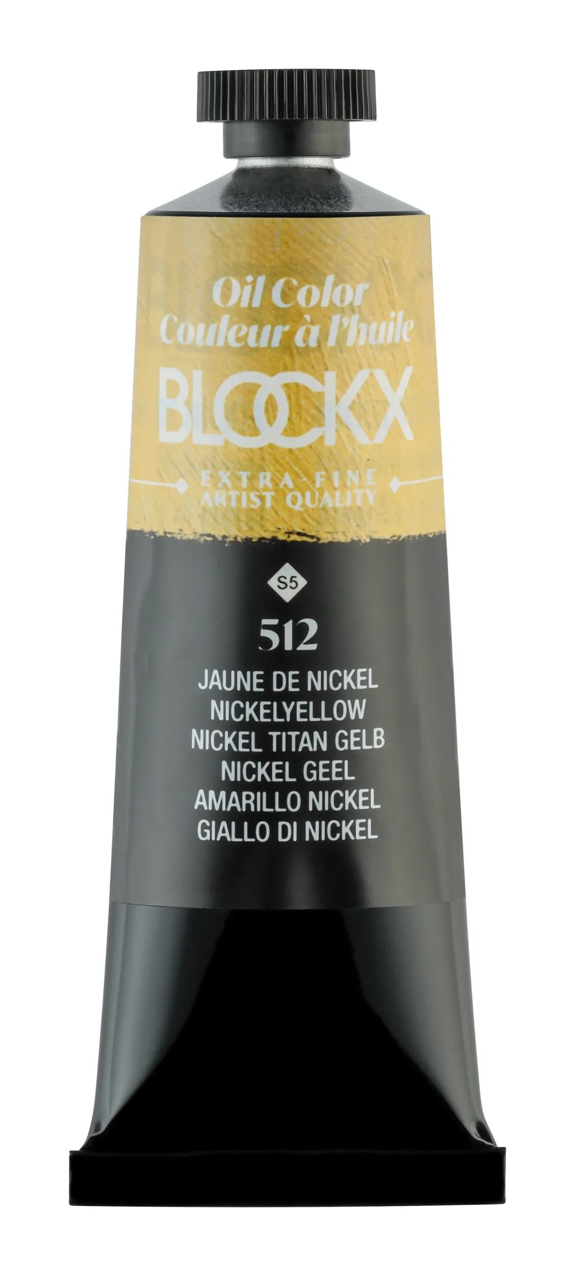 Extra-fine oil paint tube 35ml - Nickel yellow 512