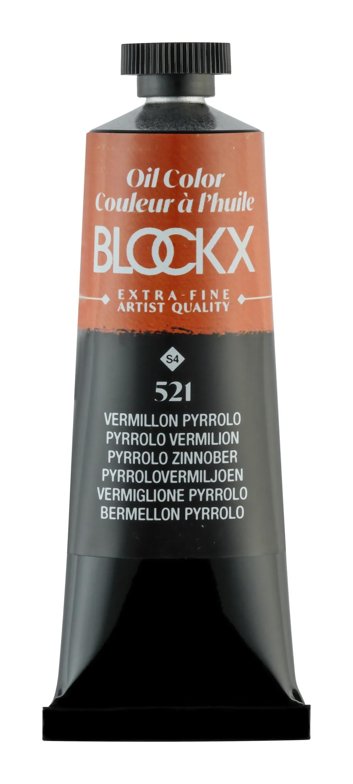 Extra-fine oil paint tube 35ml - Vermillon pyrrholo 521