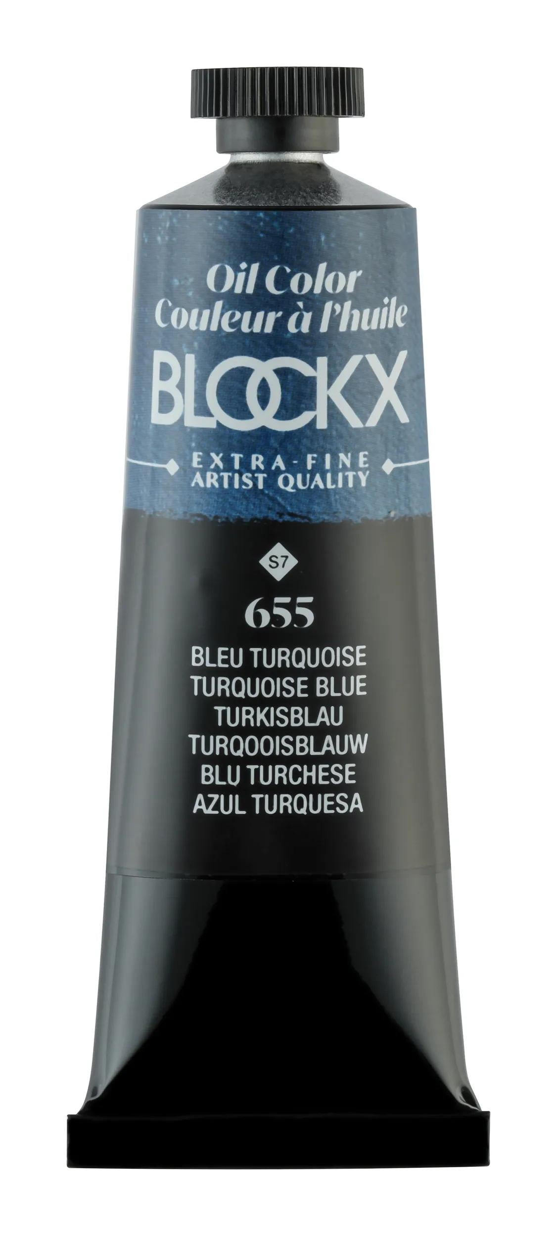 Extra-fine oil paint tube 35ml - Turquoise blue 655