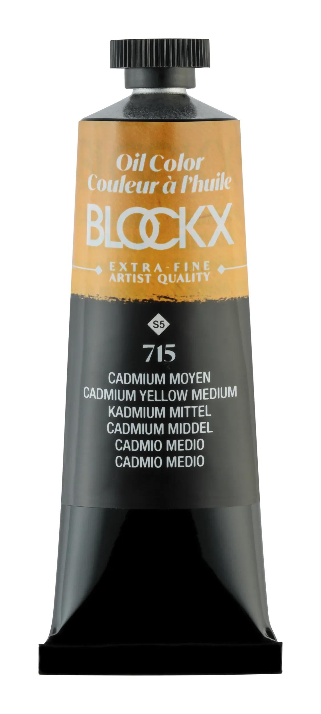 Extra-fine oil paint tube 35ml - Medium Cadmium 715