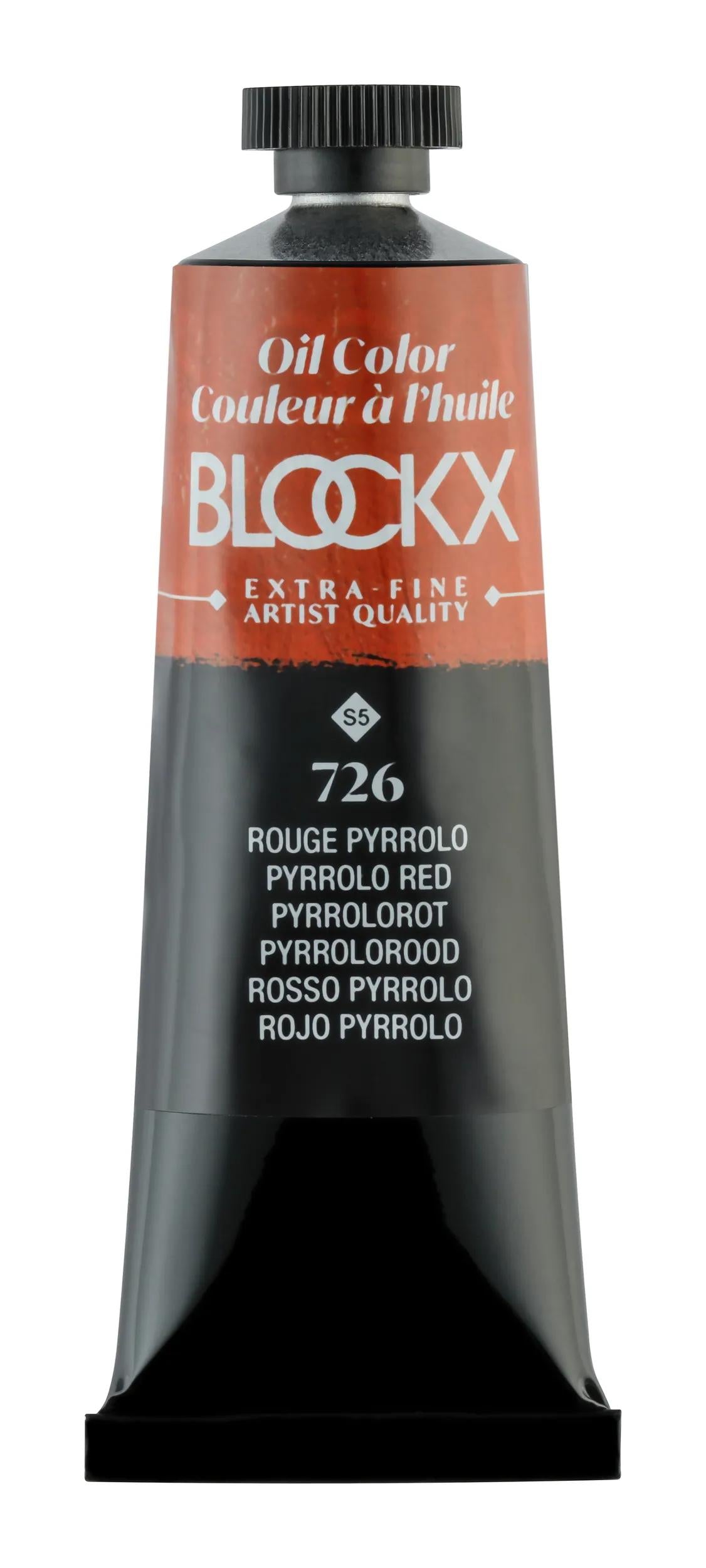 Extra-fine oil paint tube 35ml - Red pyrrolo 726