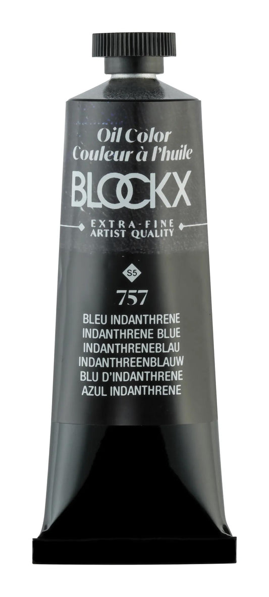 Extra-fine oil paint tube 35ml - Indanthrene blue 757