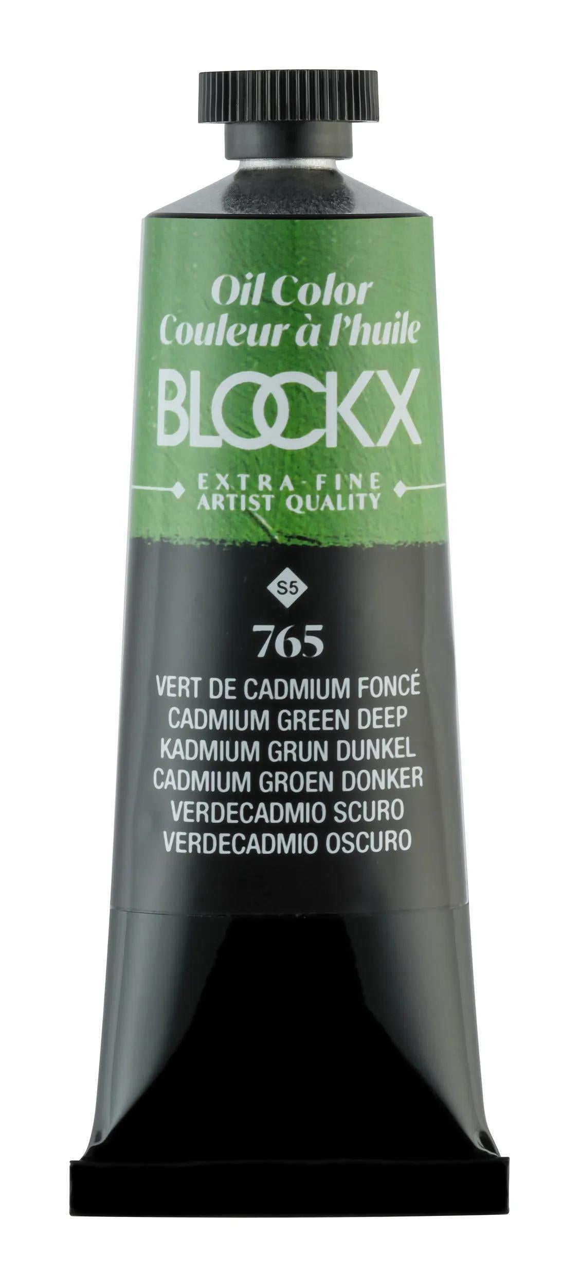 Extra-fine oil paint tube 35ml - Dark cadmium green 765