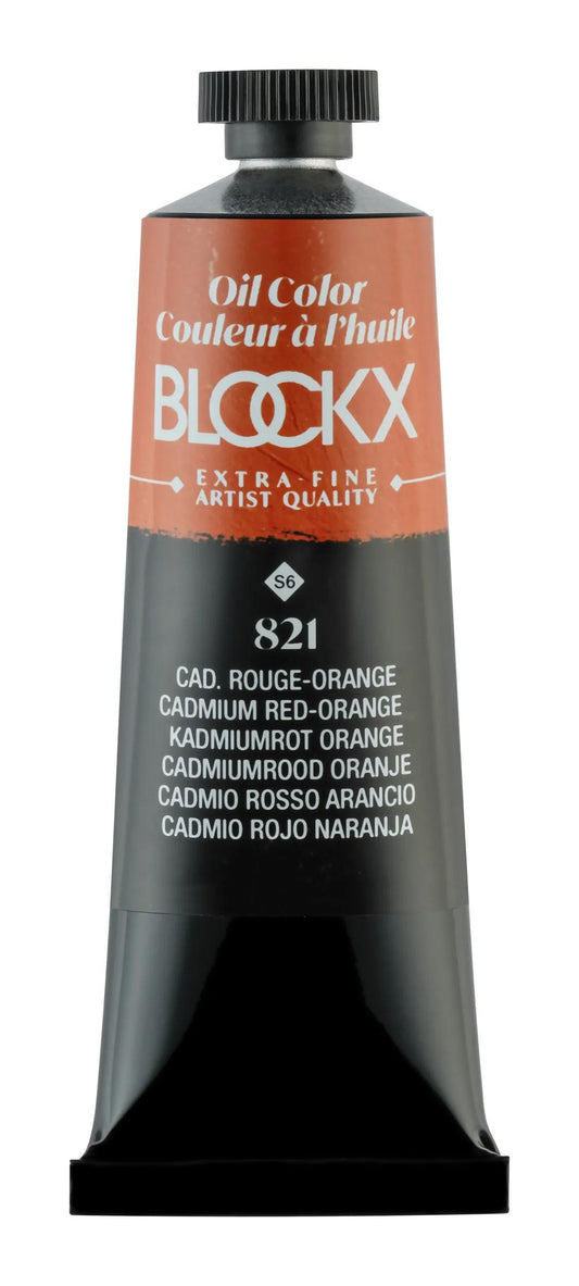Extra-fine oil paint tube 35ml - Red-orange Cadmium 821