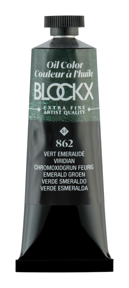 Extra-fine oil paint tube 35ml - Green emerald 862