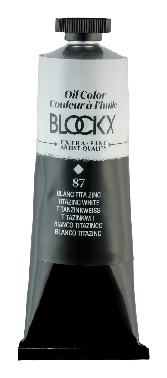 Extra-fine oil paint tube 60ml - White titanium zinc 87