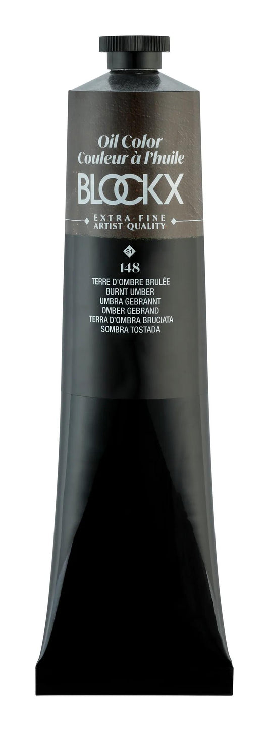 Extra-fine oil paint tube 200ml - Burned shade earth