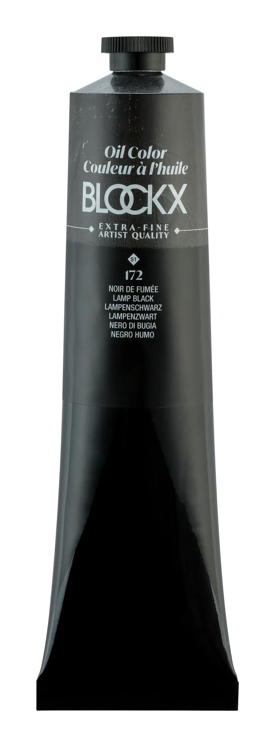 Extra-fine oil paint tube 200ml - Smoke black