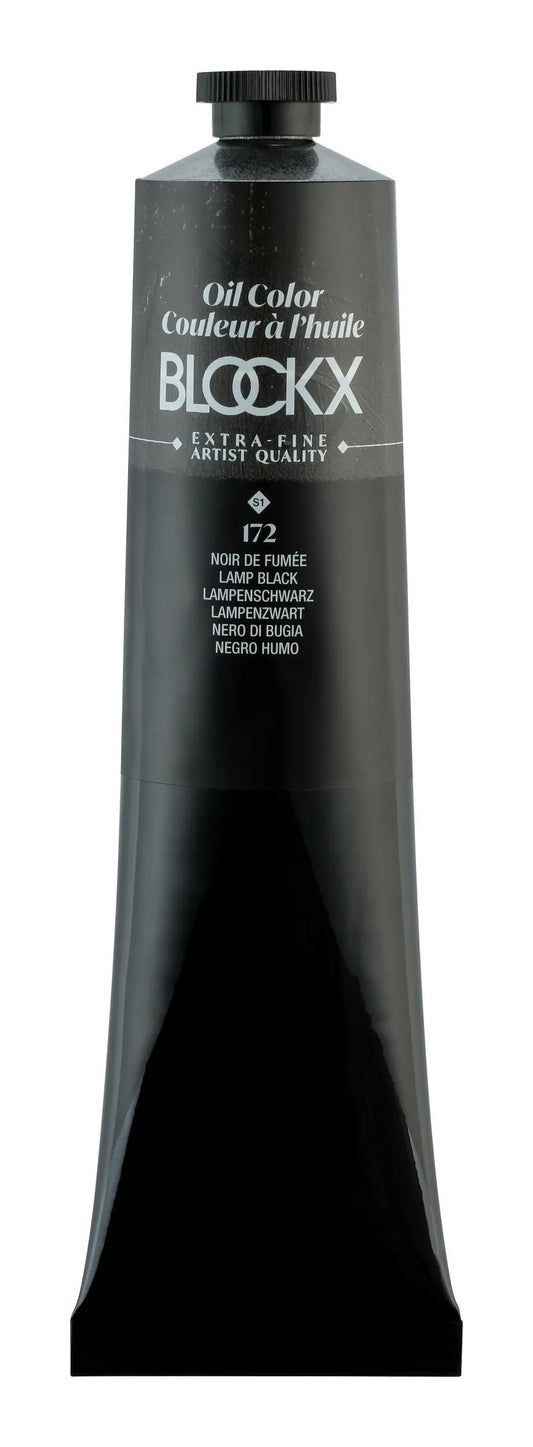 Extra-fine oil paint tube 200ml - Smoke black