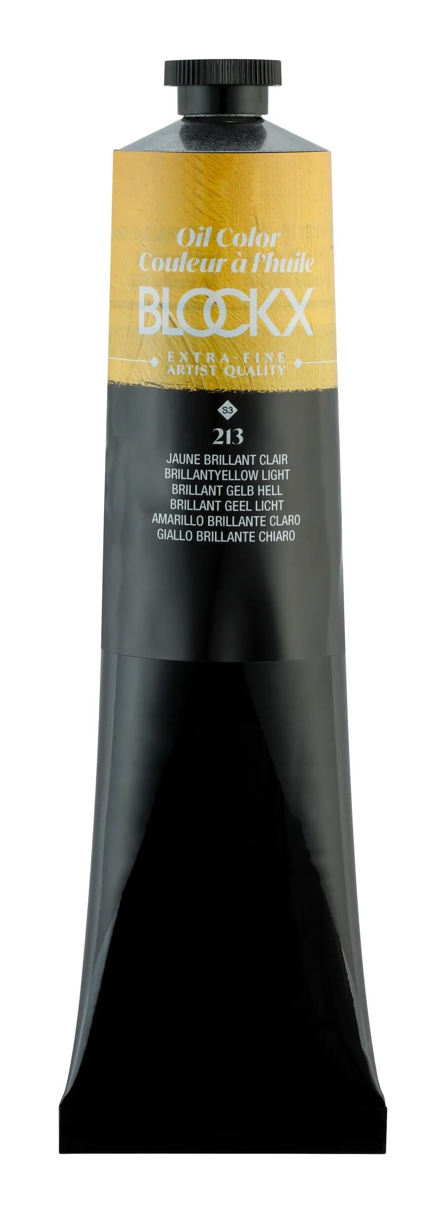 Extra-fine oil paint tube 200ml - Light gloss yellow