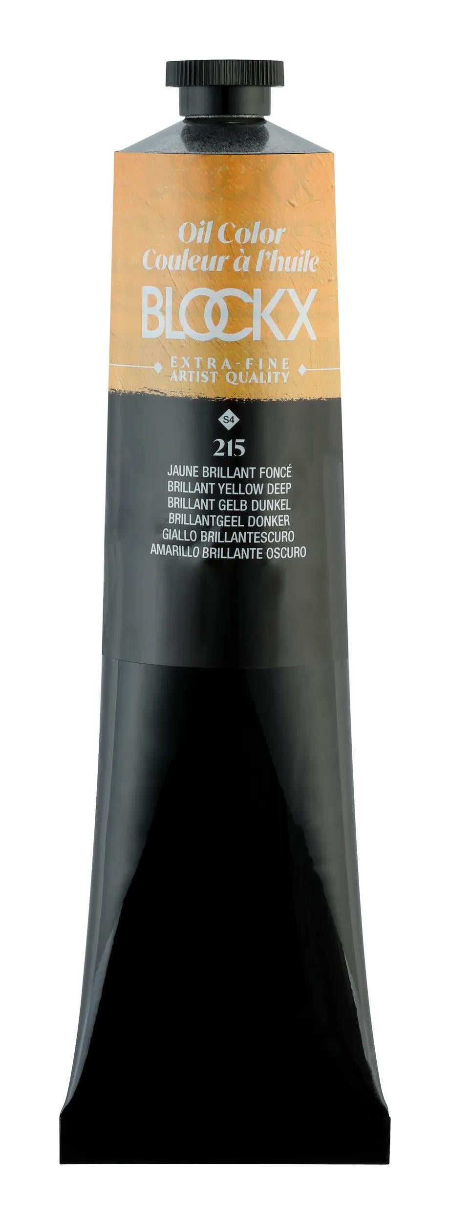 Extra-fine oil paint tube 200ml - Dark shiny yellow