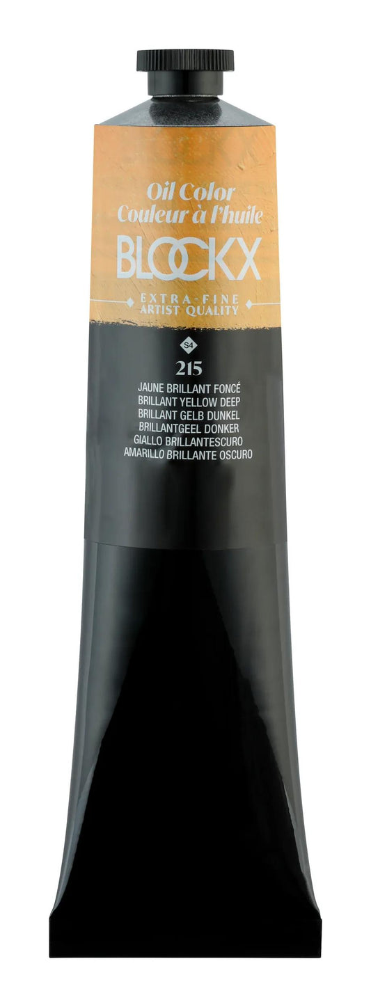 Extra-fine oil paint tube 200ml - Dark shiny yellow