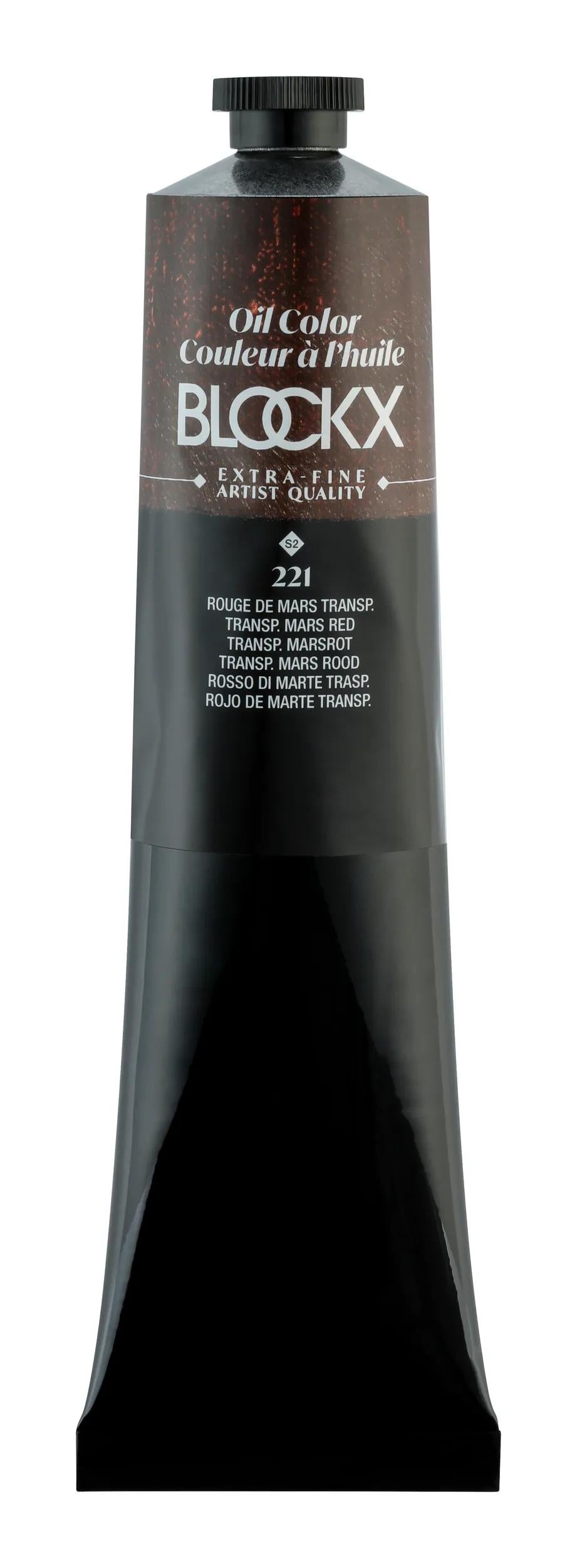 Extra-fine oil paint tube 200ml - Red of March transp.