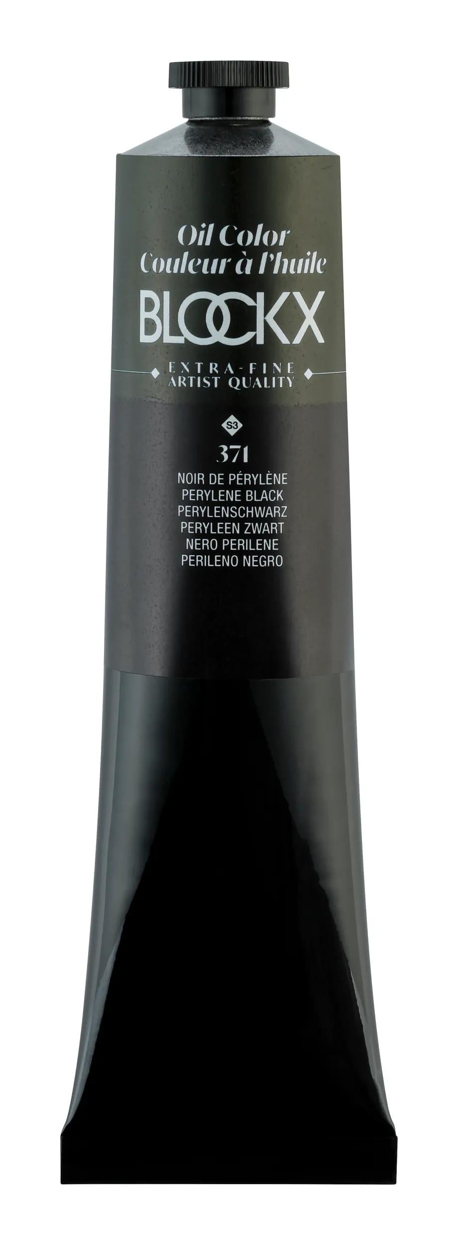 Extra-fine oil paint tube 200ml - Perylene black