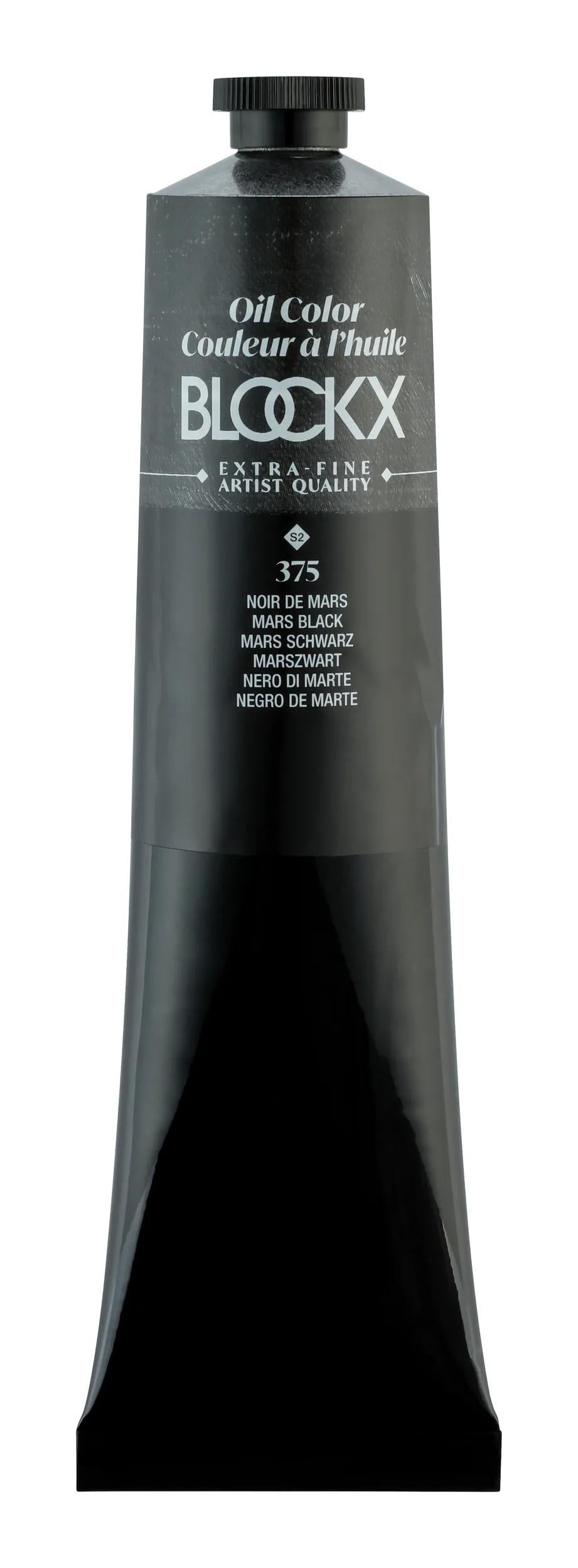 Extra-fine oil paint tube 200ml - Black March